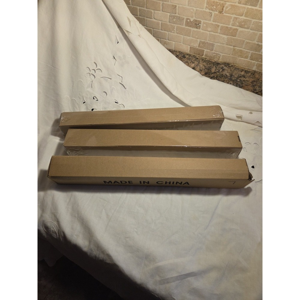 3 Heavy Duty White Adjustable Curtain Rods 28 To 48in